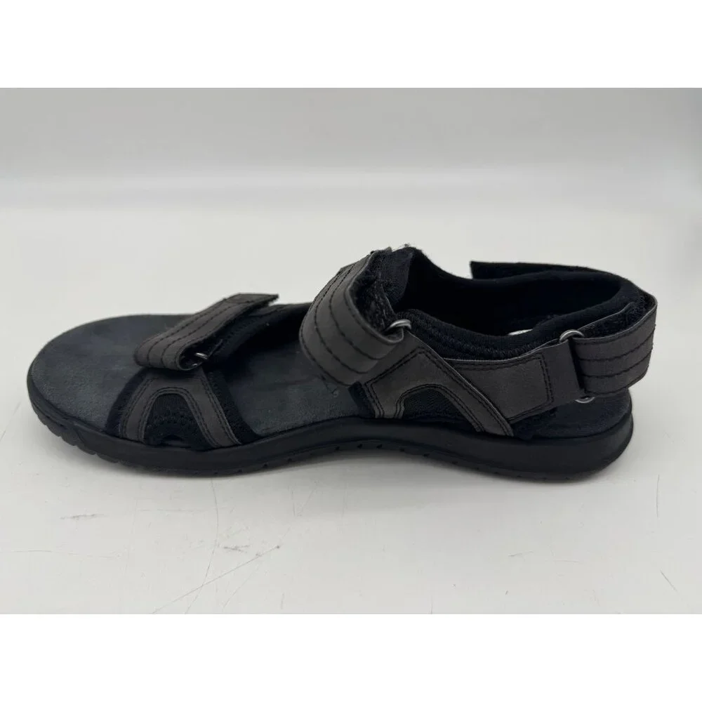Merrell Mens Sandspur 2 Convert Sandals Black Leather Slingback Outdoors Casual